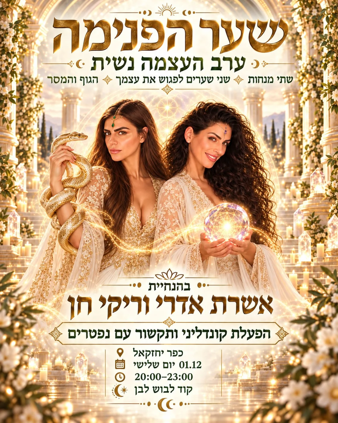 פוסטר שער פנימה עם ריקי חן ואשרת אדרי